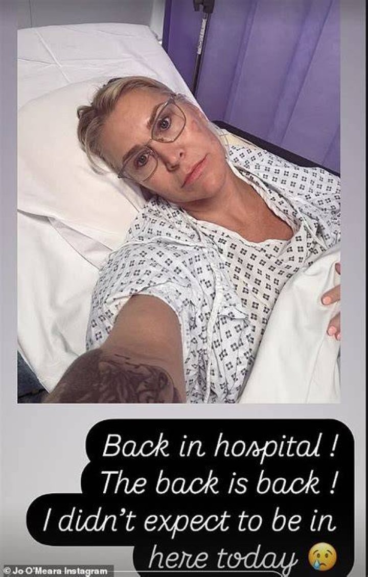 Health woes:&nbsp;Last year, Jo was forced to undergo four surgeries to remove part of a slipped disc in her back